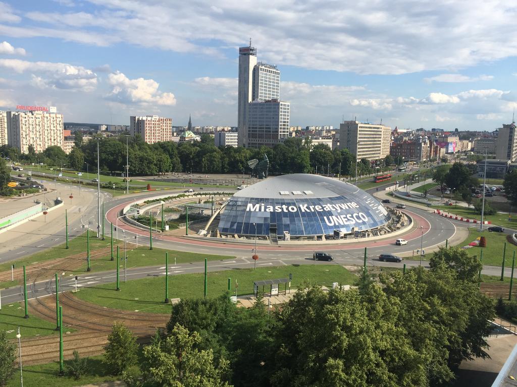 Appartamento Apartament Panorama Spodek Katowice Esterno foto